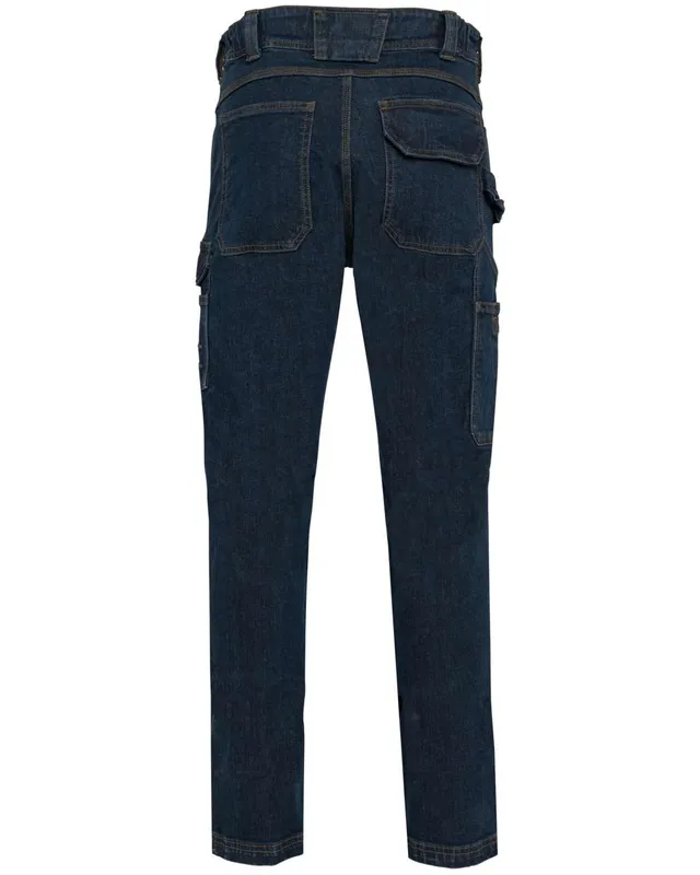 Designed To Work férfi többzsebes denim nadrág (WK705)