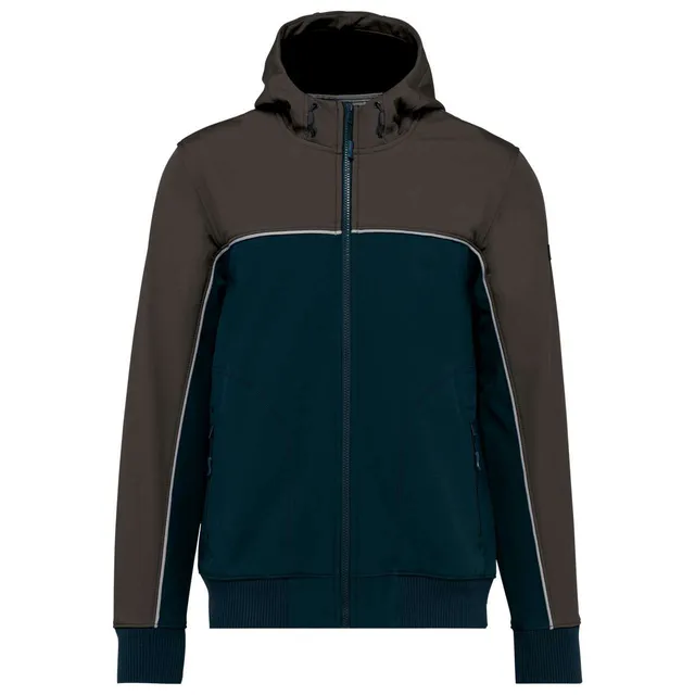 Designed To Work uniszex háromrétegű két színű Bionikus bevonattal ellátott softshell dzseki (WK450)