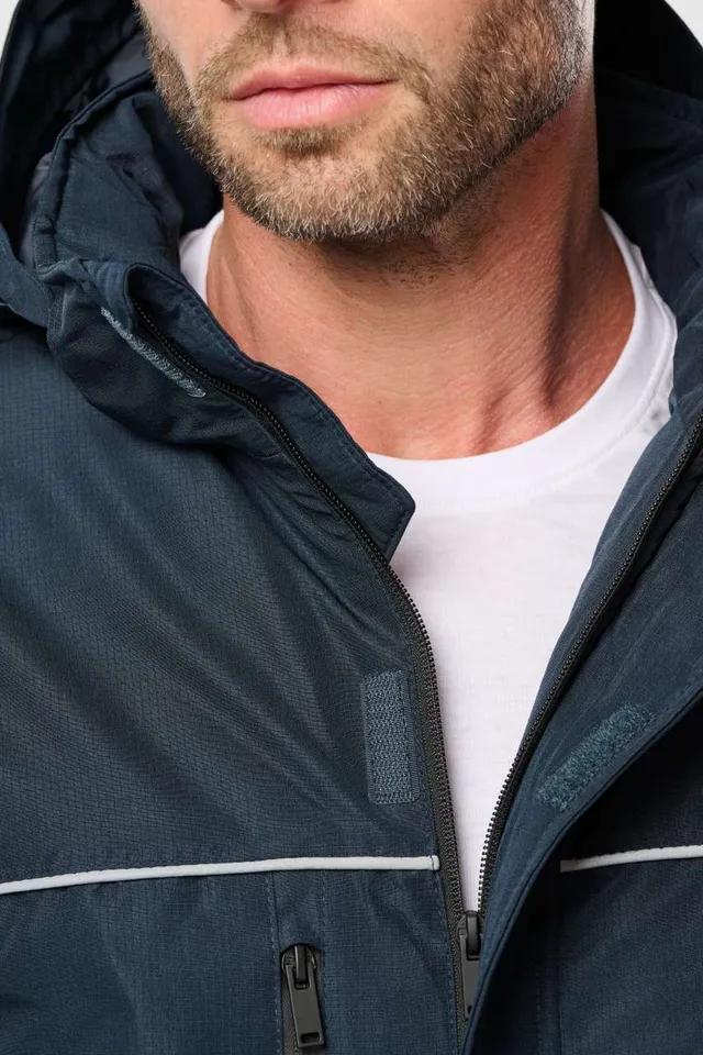 Designed To Work uniszex kapucnis funkcionális parka (WK650), modellen