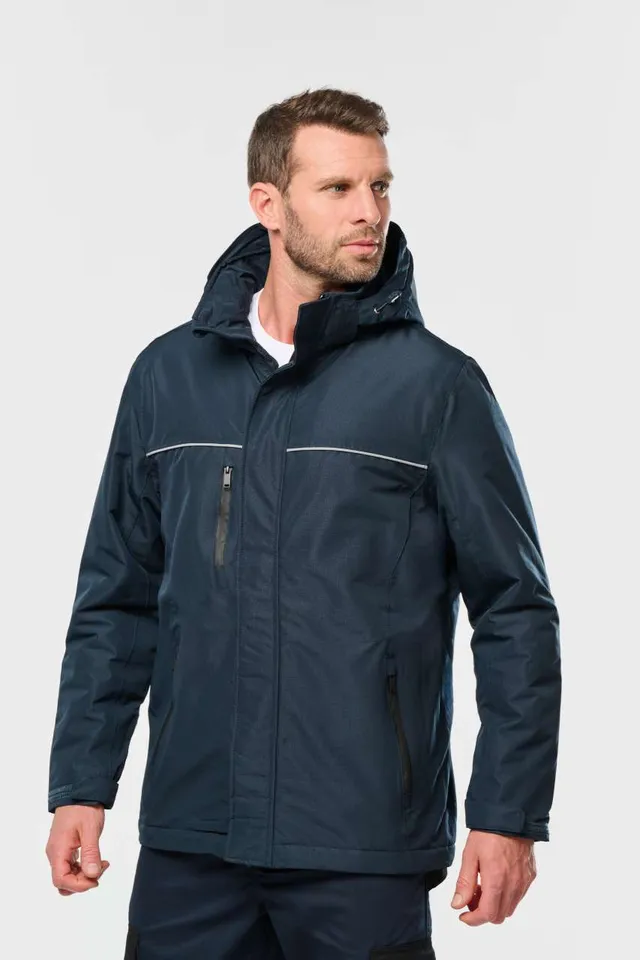 Designed To Work uniszex kapucnis funkcionális parka (WK650), modellen
