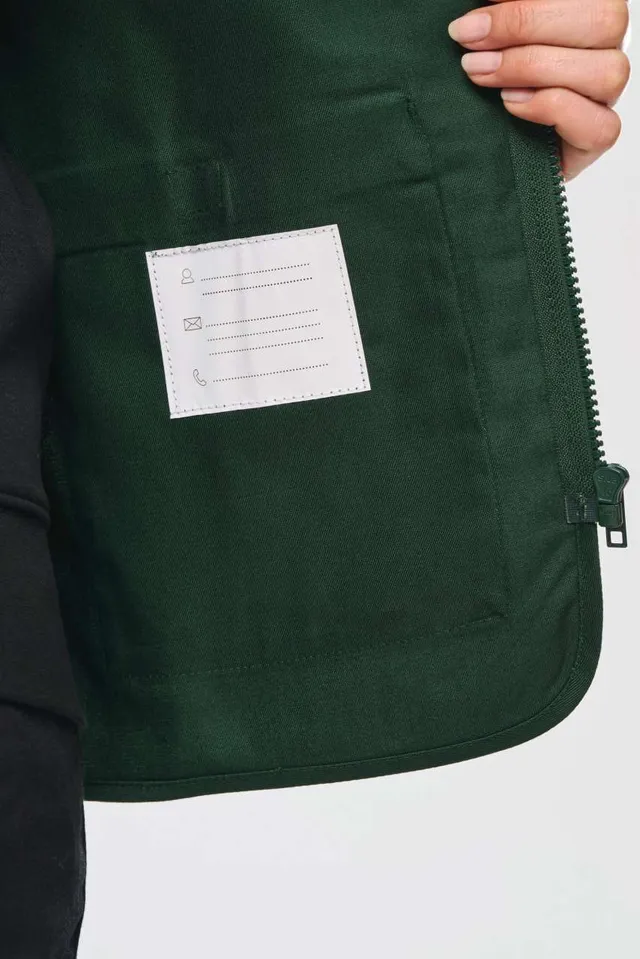 Designed To Work uniszex többzsebes Polycotton mellény (WK608), modellen