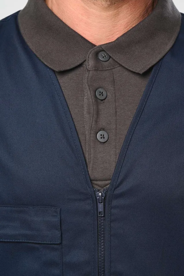 Designed To Work uniszex többzsebes Polycotton mellény (WK608), modellen