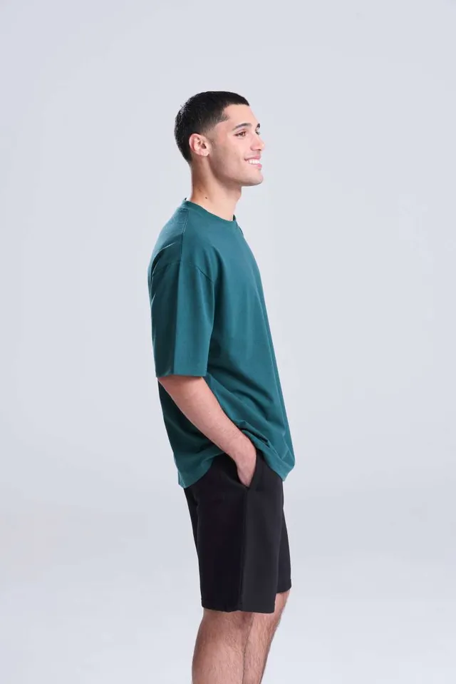 Ecologie Arrow újrahasznosított vastag Oversized póló (EA006), modellen