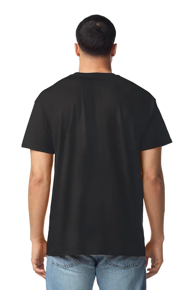 Gildan Light Cotton felnőtt címke nélküli póló (30NLB0), modellen