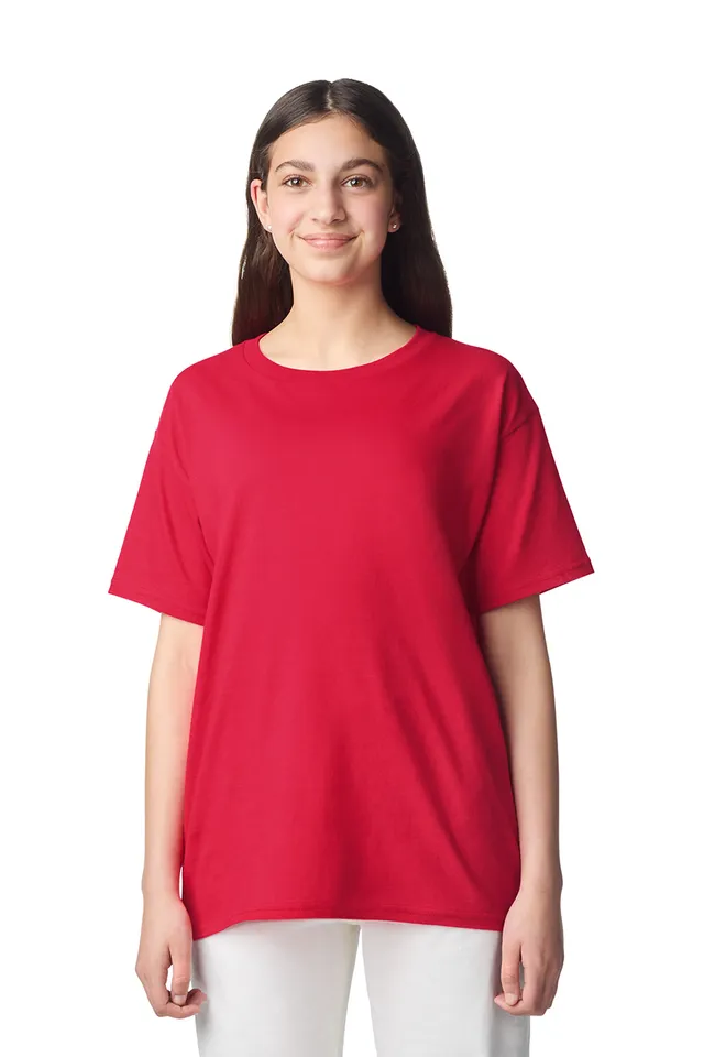Gildan Light Cotton gyermek póló (3000B), modellen