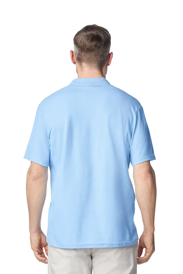 Gildan Softstyle™ felnőtt dupla piké férfi póló (64800), modellen