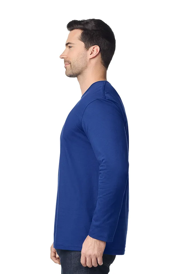 Gildan Softstyle™ felnőtt hosszú ujjú póló (64400), modellen