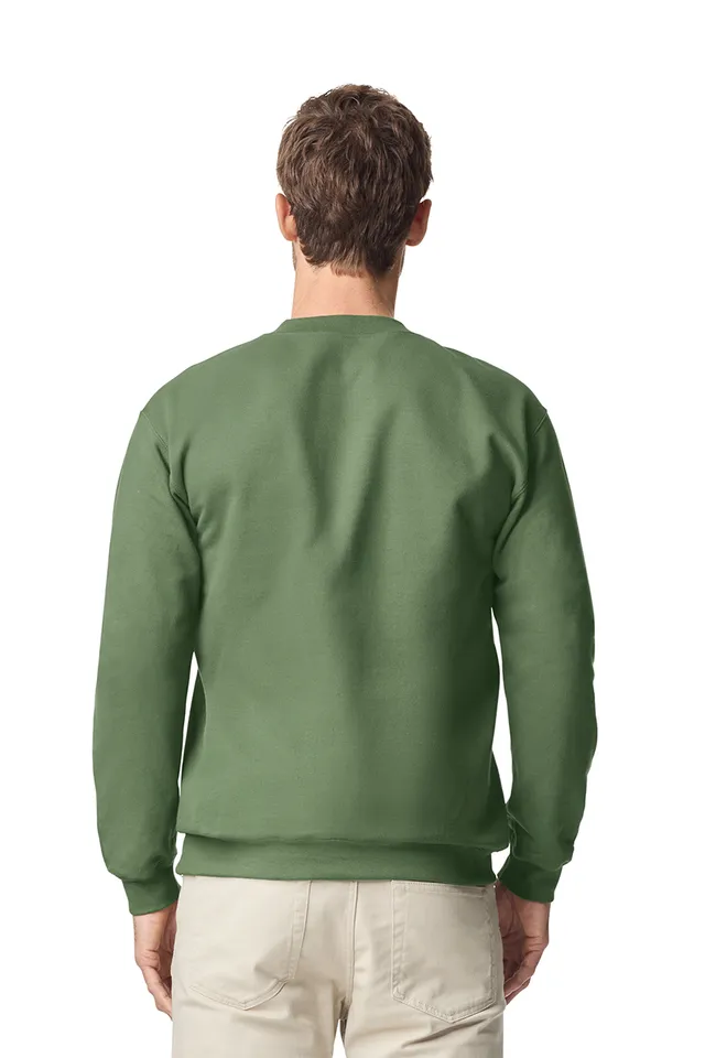Gildan Softstyle™ Midweight felnőtt 1/4 cipzáras férfi pulóver (SF008), modellen