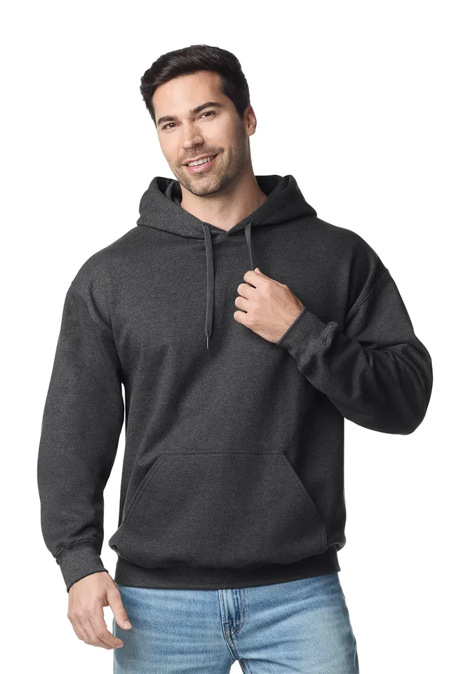 Gildan Softstyle™ Midweight felnőtt kapucnis pulóver (SF500), modellen