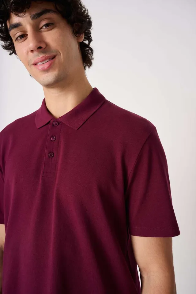 iDeal Basic férfi piké galléros póló (IB220), modellen