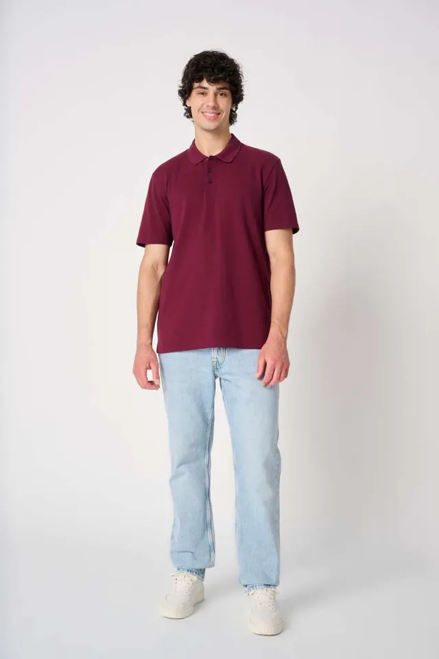 iDeal Basic férfi piké galléros póló (IB220), modellen