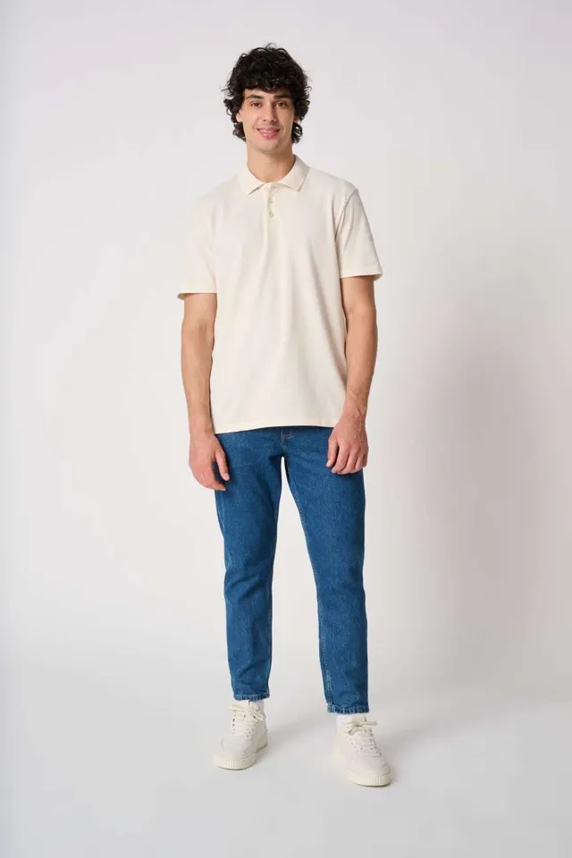iDeal Basic férfi piké galléros póló (IB295), modellen