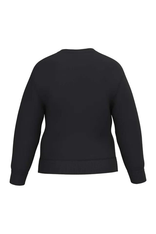 iDeal Basic gyermek Alap környakas pulóver (IB401), Fekete színben