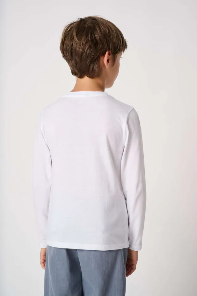 iDeal Basic IDEAL150 gyermek hosszú ujjú póló (IB314), modellen