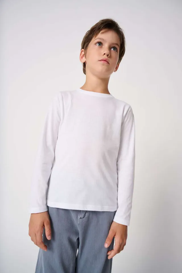 iDeal Basic IDEAL150 gyermek hosszú ujjú póló (IB314), modellen