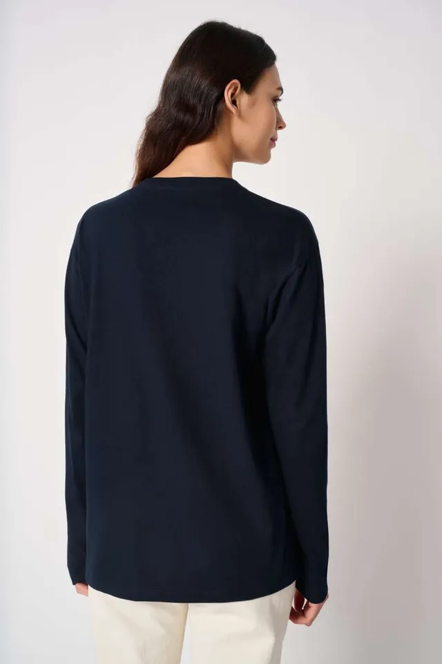 iDeal Basic IDEAL150 uniszex körkötött hosszú ujjú póló (IB313), modellen
