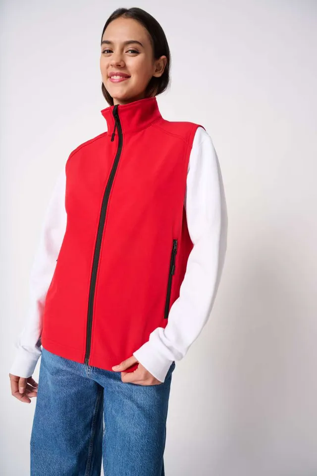 iDeal Basic uniszex alap softshell mellény (IB413), modellen