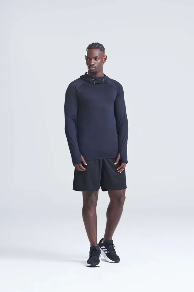 Just Cool férfi Cool kámzsagalléros felső (JC037), modellen