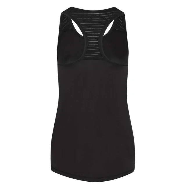 Just Cool női Cool sima Workout trikó (JC027), Mélyfekete színben