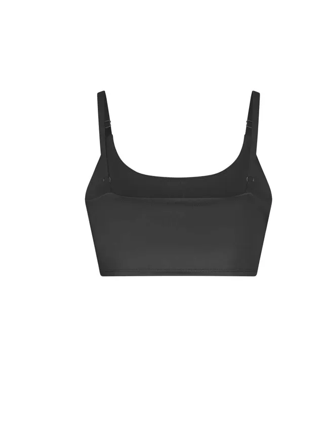 Just Cool női újrahasznosított technikai sport melltartó (JC217), Mélyfekete színben