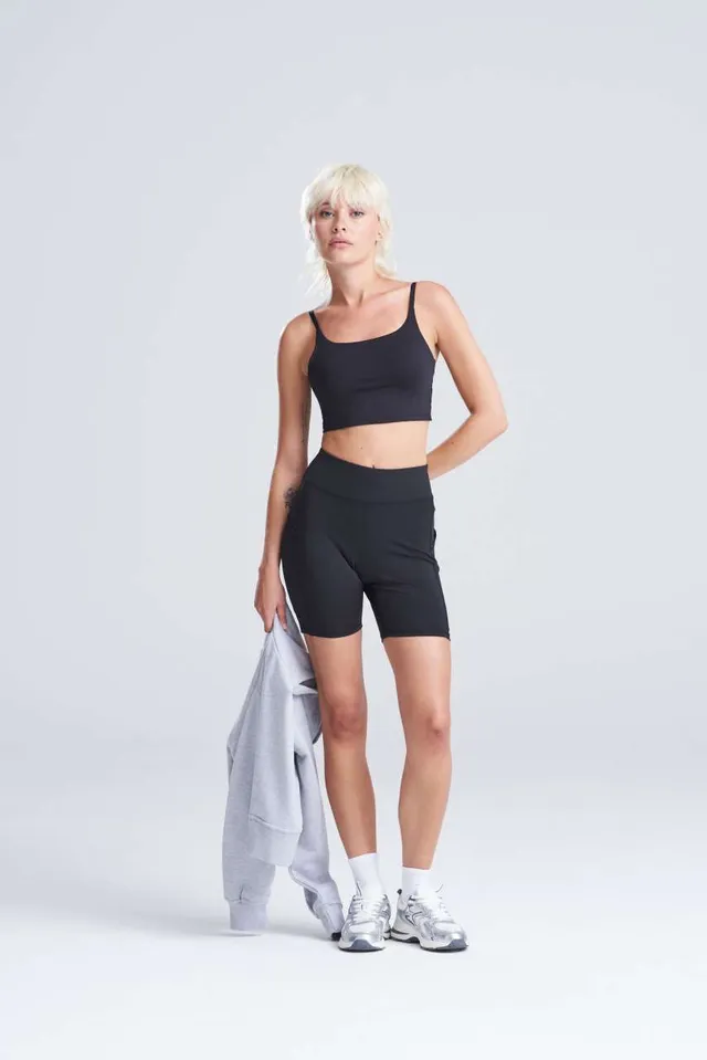 Just Cool női újrahasznosított technikai sport melltartó (JC217), modellen