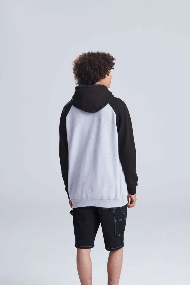 Just Hoods Baseball cipzáras kapucnis pulóver (JH063), modellen