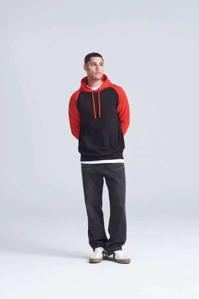 Just Hoods Baseball kapucnis pulóver (JH009), modellen