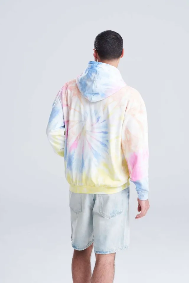 Just Hoods Batikolt kapucnis pulóver (JH022), modellen