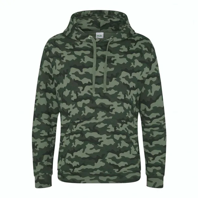 Just Hoods Camo kapucnis pulóver (JH014)
