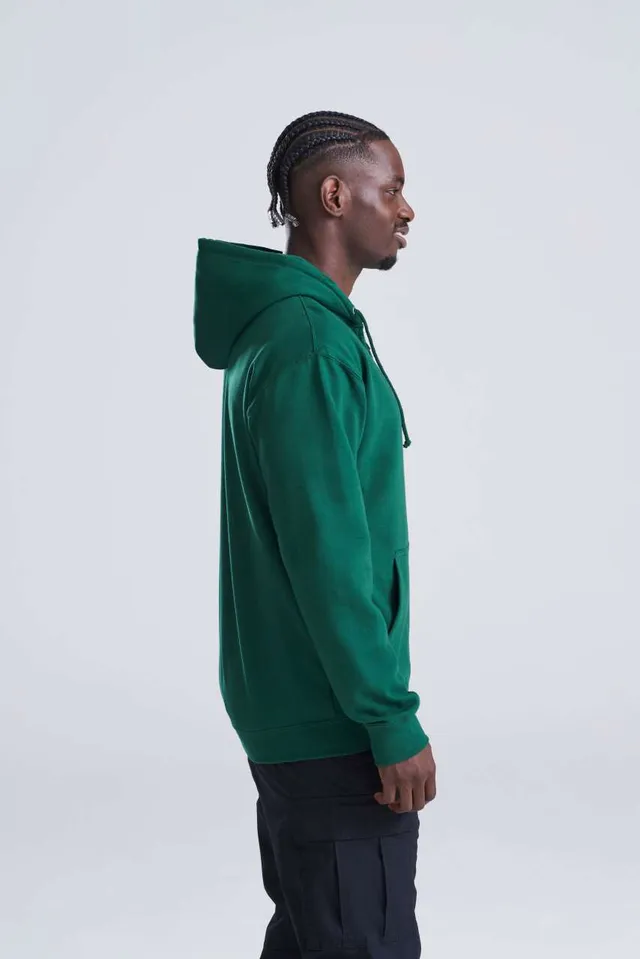 Just Hoods cipzáras kapucnis férfi pulóver (JH050), modellen