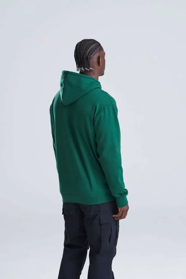 Just Hoods cipzáras kapucnis férfi pulóver (JH050), modellen