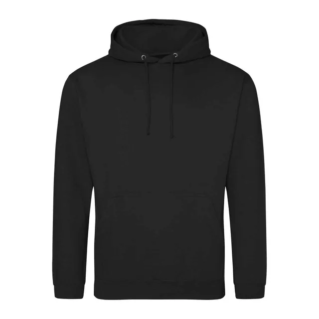 Just Hoods College kapucnis pulóver (JH001), Mélyfekete színben