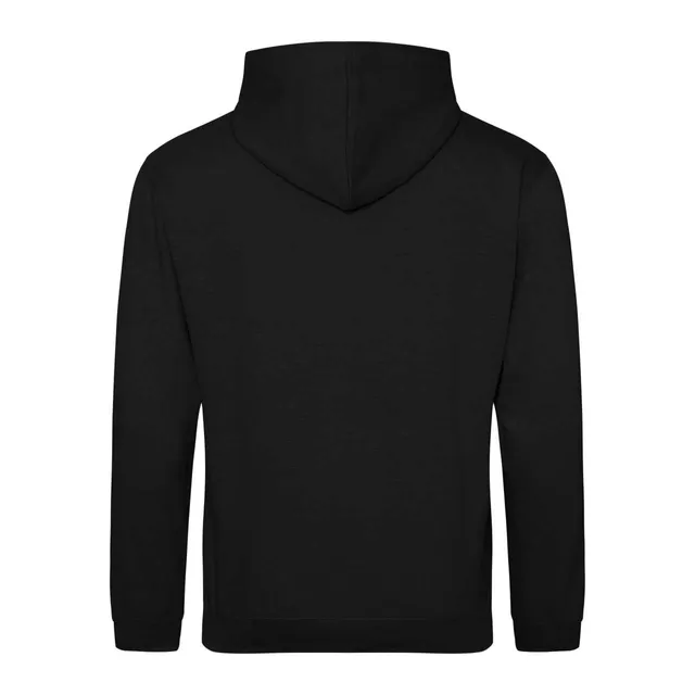 Just Hoods College kapucnis pulóver (JH001), Mélyfekete (Jet Black) színben