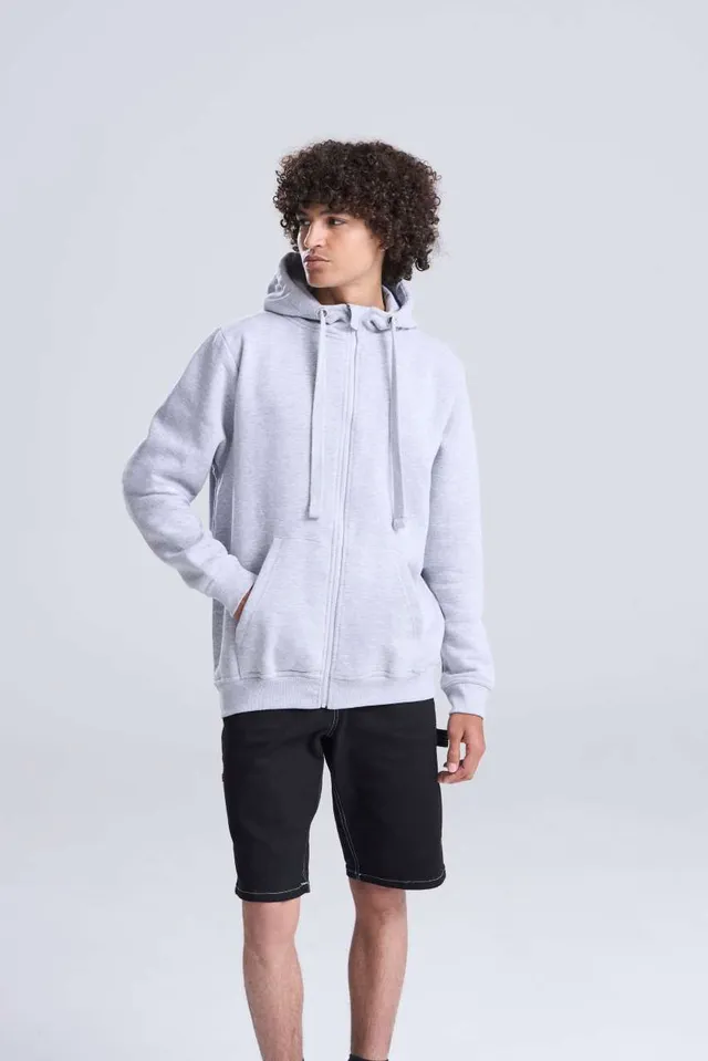 Just Hoods Graduate Heavyweight cipzáras kapucnis pulóver (JH150), modellen