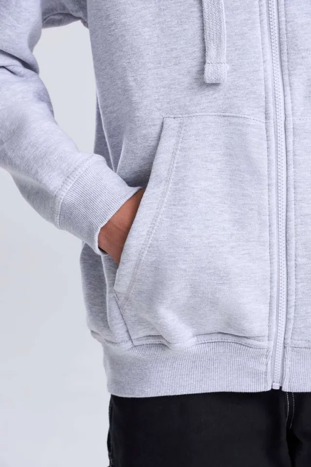 Just Hoods Graduate Heavyweight cipzáras kapucnis pulóver (JH150), modellen