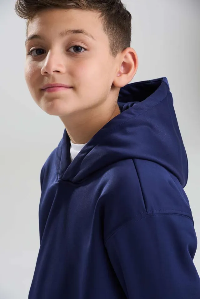 Just Hoods gyermek sport poliészter kapucnis pulóver (JH006J), modellen