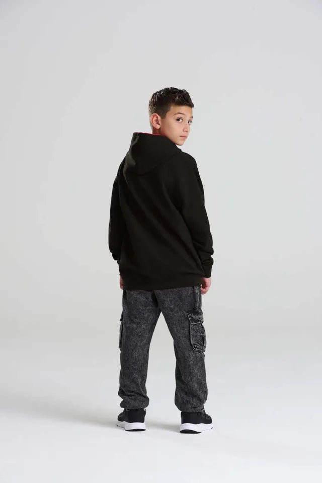 Just Hoods gyermek Varsity kapucnis pulóver (JH003J), modellen