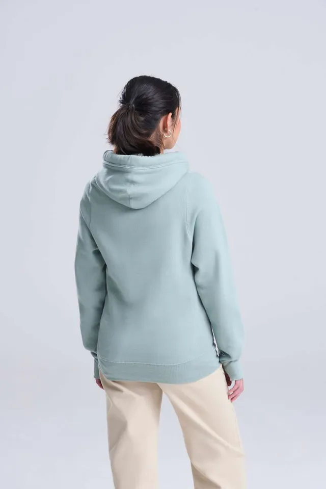 Just Hoods keresztezett nyakú kapucnis pulóver (JH021), modellen