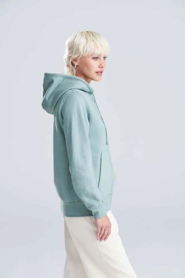 Just Hoods női College cipzáras kapucnis pulóver (JH050F), modellen