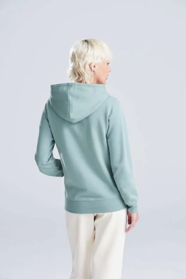 Just Hoods női College cipzáras kapucnis pulóver (JH050F), modellen