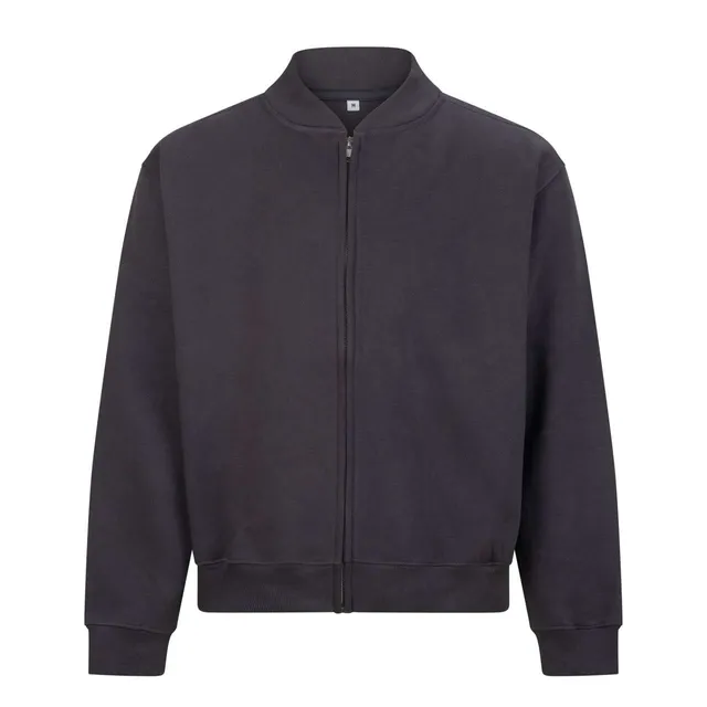Just Hoods Signature Heavyweight Bomber pulóver (JH124), Faszénszürke színben