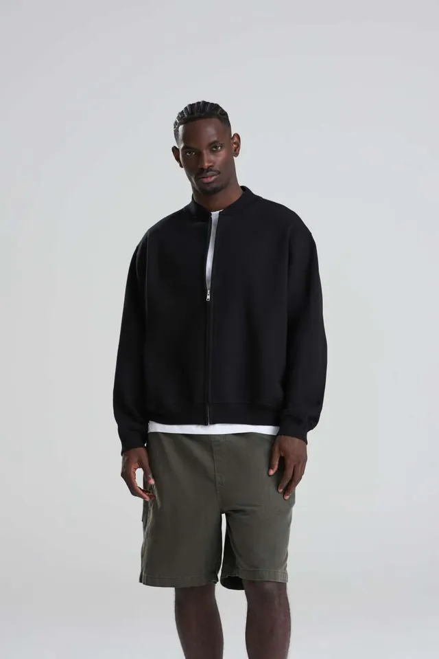 Just Hoods Signature Heavyweight Bomber pulóver (JH124), modellen