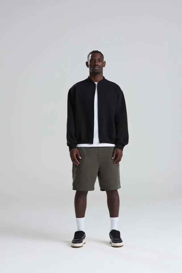 Just Hoods Signature Heavyweight Bomber pulóver (JH124), modellen