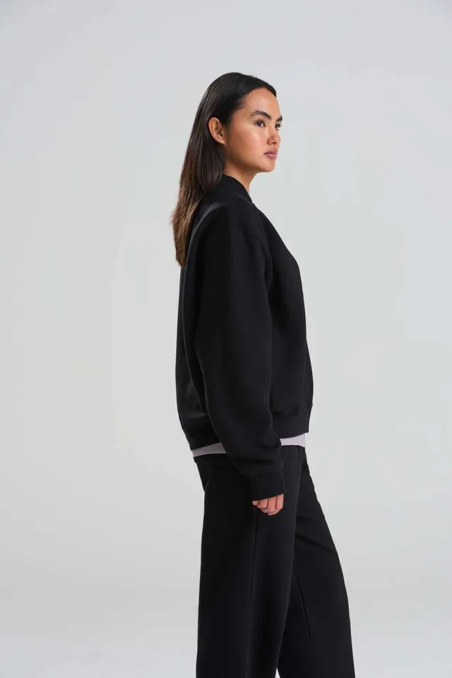 Just Hoods Signature Heavyweight Bomber pulóver (JH124), modellen