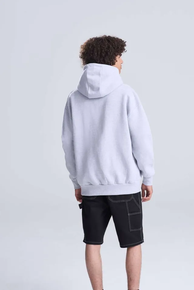 Just Hoods Signature Heavyweight cipzáras kapucnis pulóver (JH125), modellen