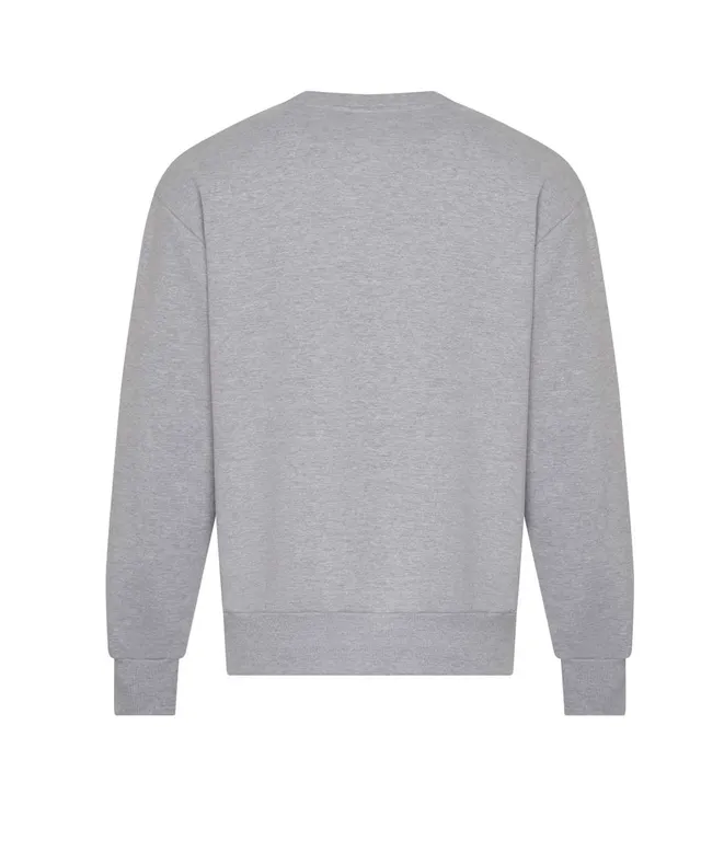 Just Hoods Signature Heavyweight pulóver (JH123), Melírozott szürke színben