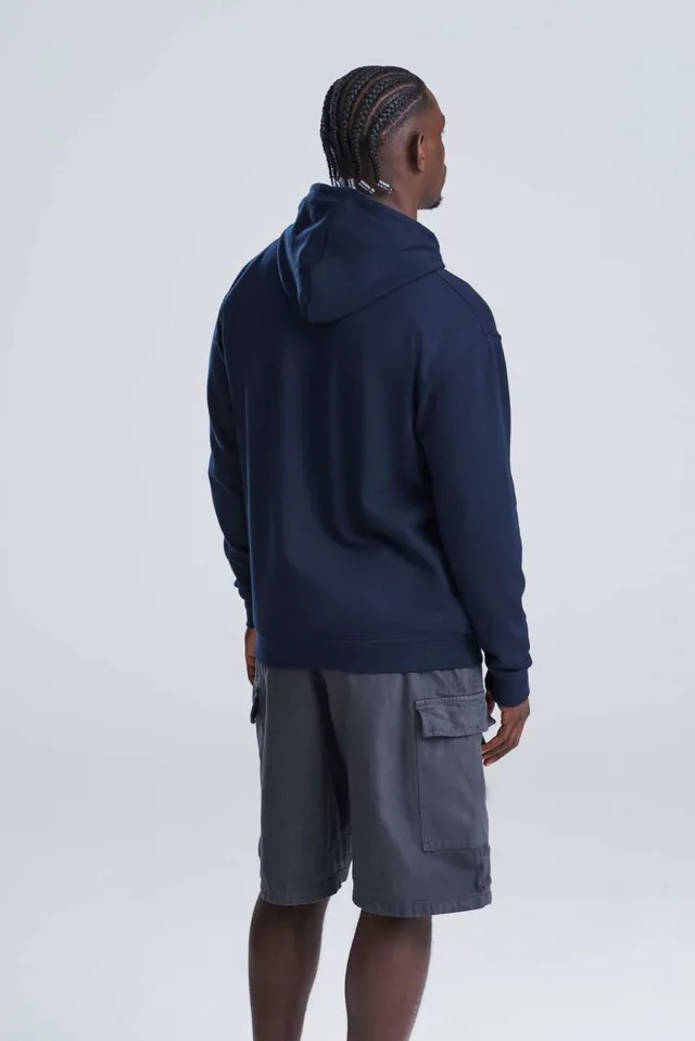 Just Hoods Varsity cipzáras kapucnis pulóver (JH053), modellen