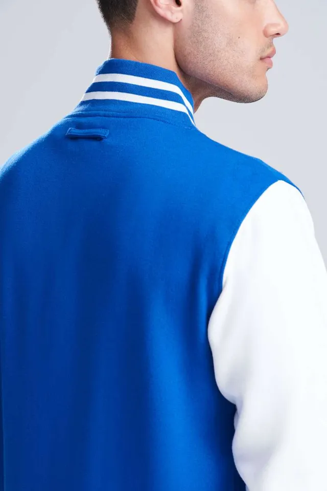 Just Hoods Varsity férfi kabát (jh043), modellen