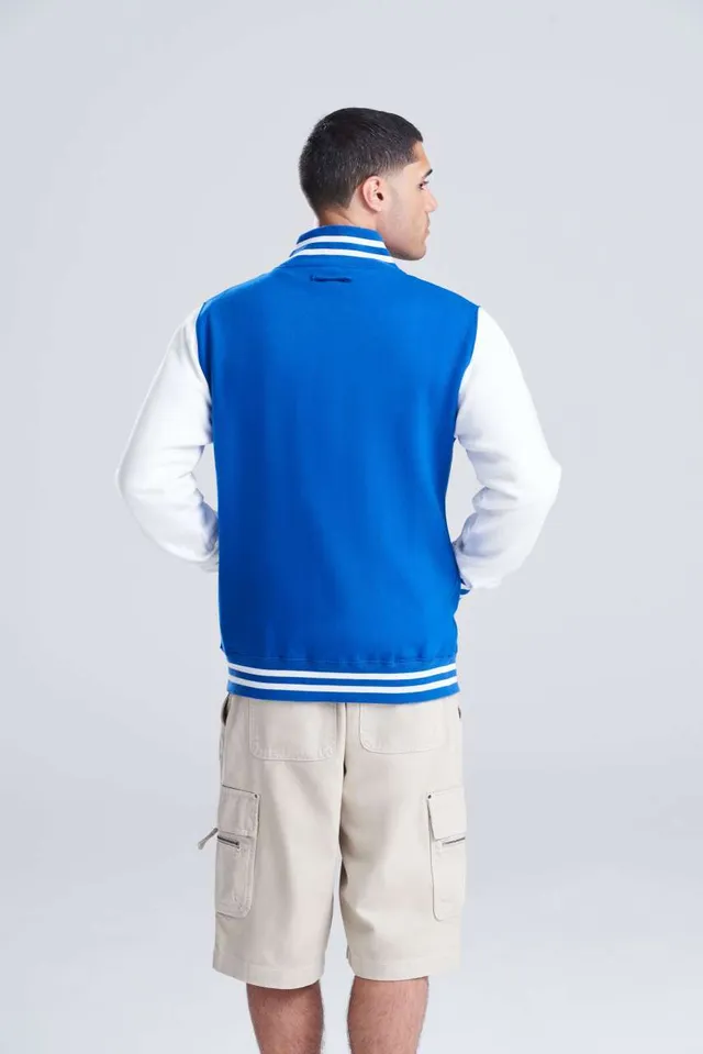 Just Hoods Varsity férfi kabát (jh043), modellen