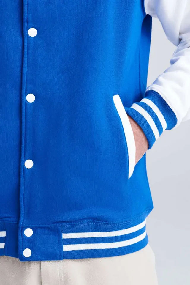Just Hoods Varsity férfi kabát (jh043), modellen